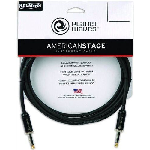 D'Addario American Stage Instrument/Guitar  Cable 20' PW-AMSG-20