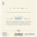 D'Addario EJ60 Banjo Nickel Wound Strings, Light Gauge 9-20, Loop End