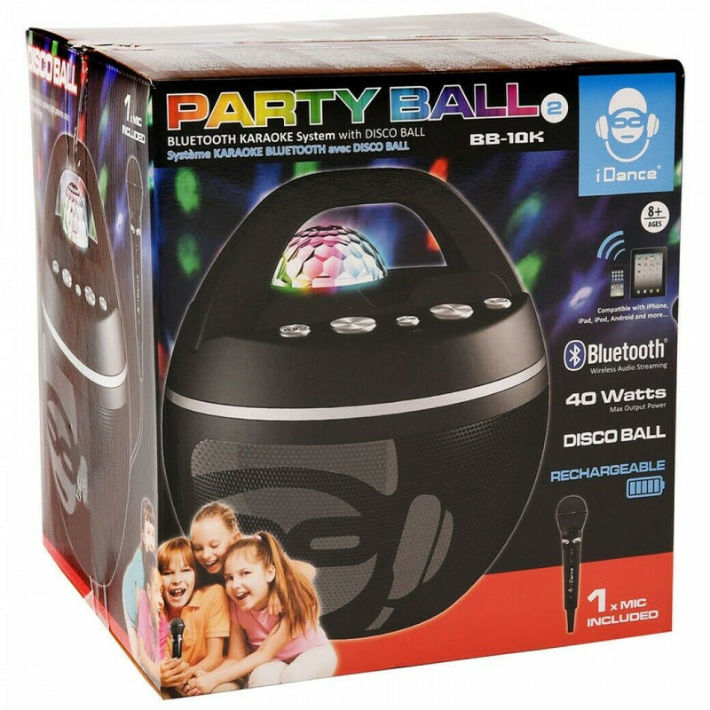 iDance Party Ball 2 Bluetooth Karaoke System BB-10K