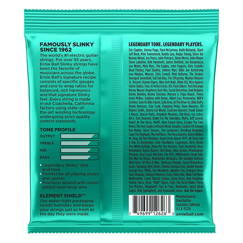 Ernie Ball 2626 'Not Even Slinky' Nickel Wound Electric Guitar Strings 12-56