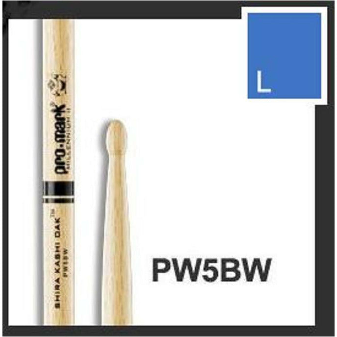 Drumsticks By Promark. PW5BW Oak 5B Wood Tip Drum Sticks