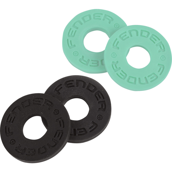 Fender Strap Blocks (2 Pair).Black and Surf Green P/N 0990819020