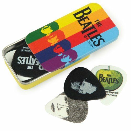 D'Addario Beatles 15 Guitar Picks, Signature Series 'Stripe Tin' 	1CAB4-15BT2