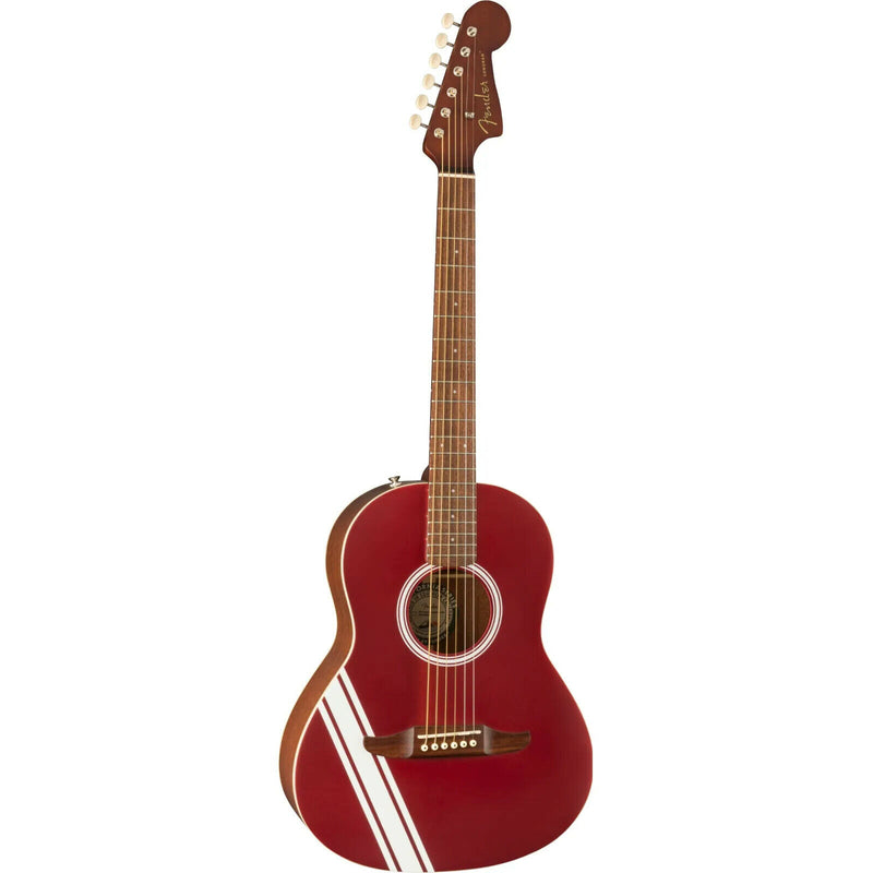 Fender Sonoran Acoustic Guitar Competition Stripe Candy Apple Red