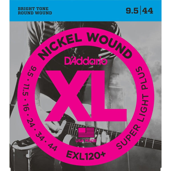 D'Addario EXL120+ Electric Guitar Strings 9.5-44. The Ideal "Step Up" String Set