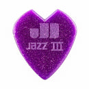 Kirk Hammett 1.38mm Custom Purple Sparkle Jazz 3 - (6 Picks) P/N: 47PKH3NPS