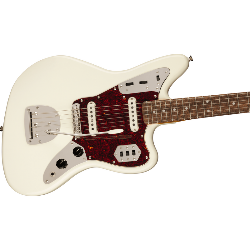 Squier FSR Classic Vibe '60s Jaguar, Olympic White, Matching Headstock