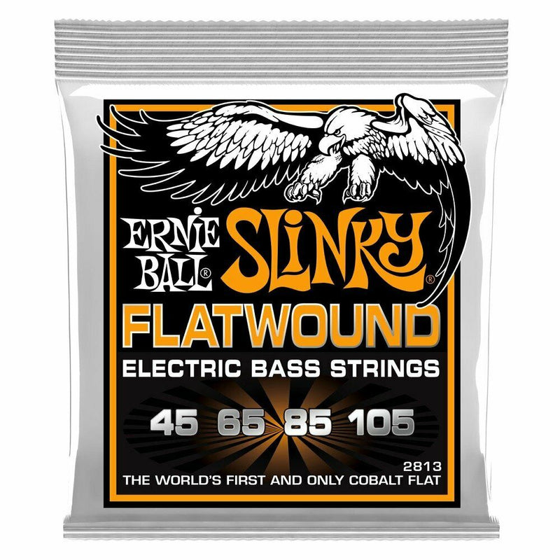 Ernie Ball Cobalt Hybrid Slinky 4-String Flatwound Bass Strings 45-105