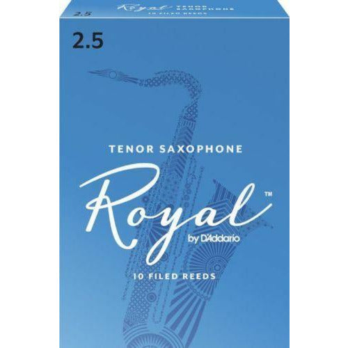 Royal by D'addario 2.5 Strength Reeds for Tenor Sax Pack of 10 RKB1025