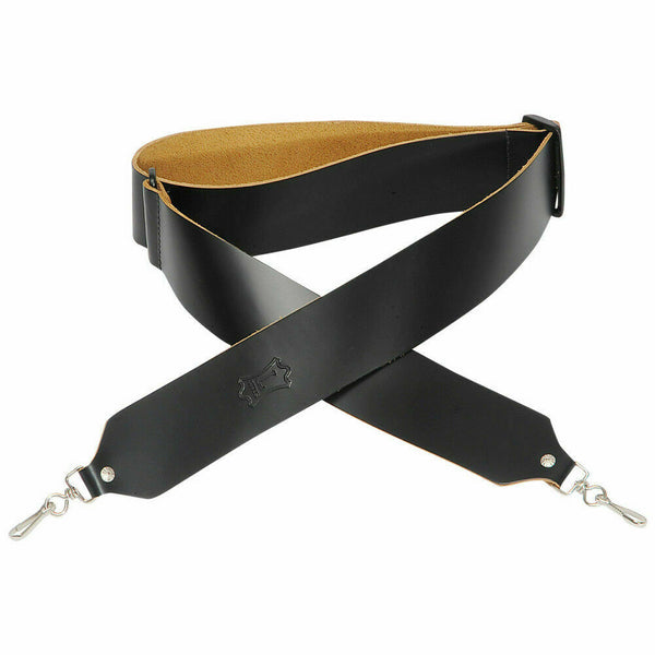 Levy's Leathers M9-BLK 2-inch Leather Banjo Strap,Black