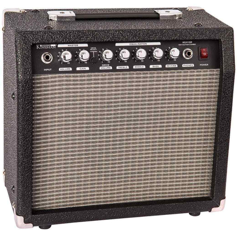 Kinsman 15W Electric Guitar Ampifier with Reverb Perfect for Home use