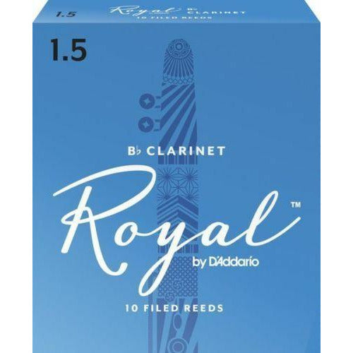 Royal by D'addario Bb Clarinet Reeds 1.5 Box of 10  RCB1015