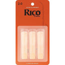 Rico by D'addario Reeds For Bb Clarinet (Strength 2)  '3 PACK'   P/No:RCA0320