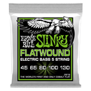 Ernie Ball Cobalt Regular Slinky 5-String Flatwound Bass Strings 45-130