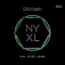 D'Addario NYNW044 NYXL Nickel Wound Electric Guitar Single String, X 2 Strings