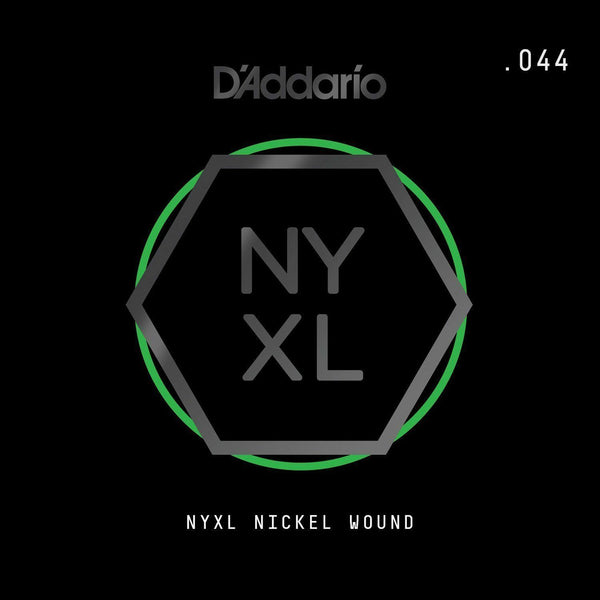 D'Addario NYNW044 NYXL Nickel Wound Electric Guitar Single String, X 2 Strings