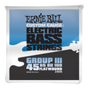 Ernie Ball 2806 Stainless Steel Flatwound Bass Guitar Strings 45-100 Group III
