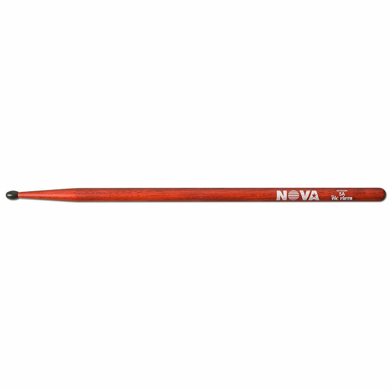 Drum Sticks By Vic Firth  'Nova' VF-N5ANR Red 5A Nylon Tip 1PAIR