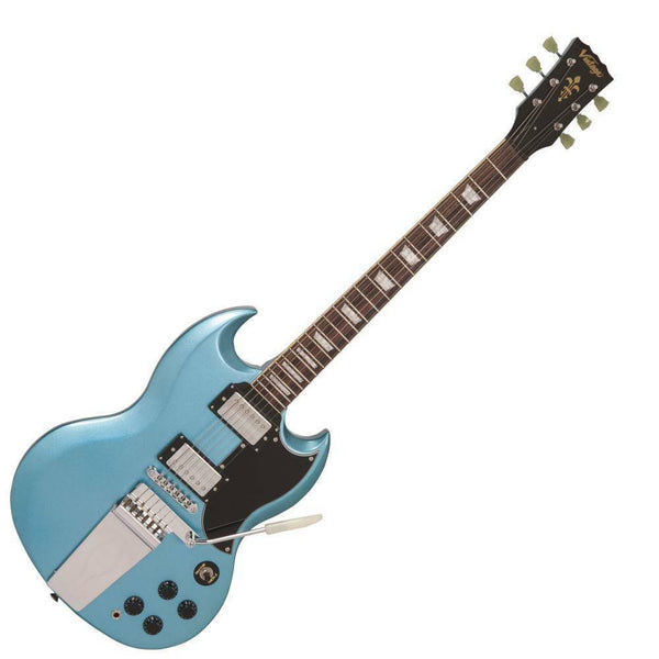 Vintage VS6 ReIssued Vibrola Tailpiece Electric Guitar Gun Hill Blue
