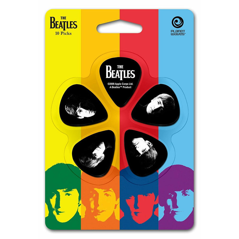 D'Addario Beatles Meet The Beatles Picks Light Gauge Pack of 10