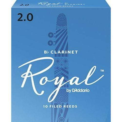 Royal by D'addario Bb Clarinet Reeds 2.5  Box of 10  RCB1025