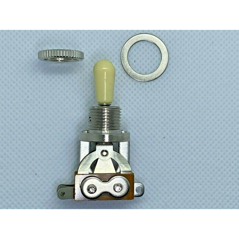 3 Way Toggle Switch- Ivory Tip. Suitable for Les Paul, SG & Similar Guitars