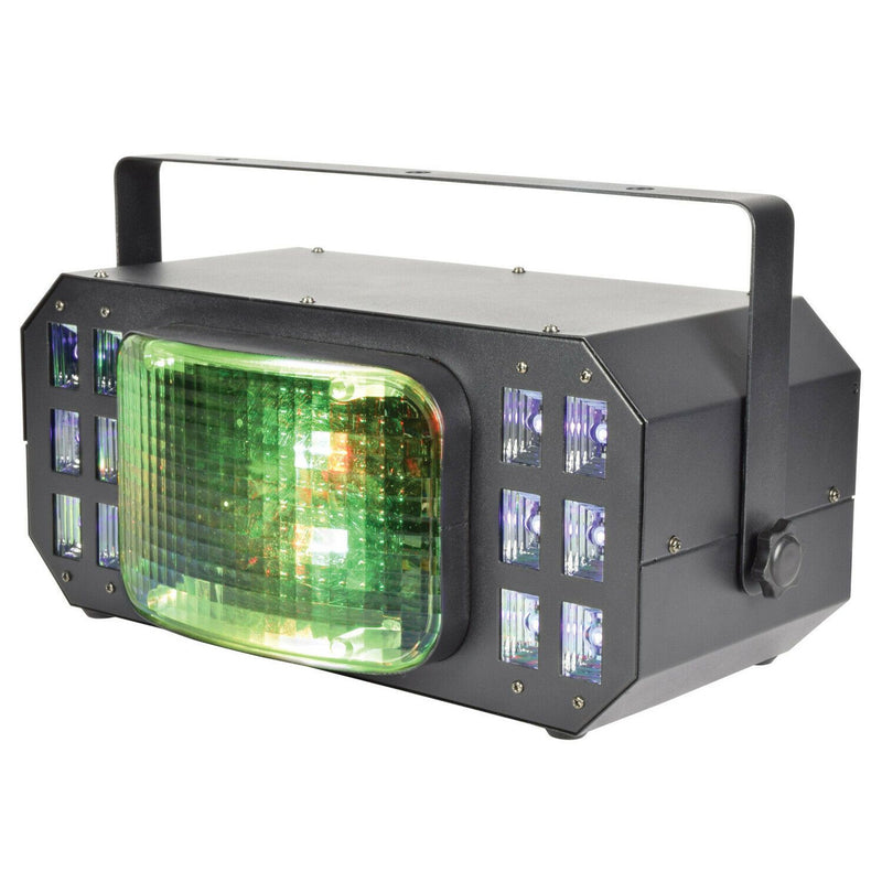 LED derby Lighting Effect +Flood & Strobe / UV QTX Cortina LED Multi Effect