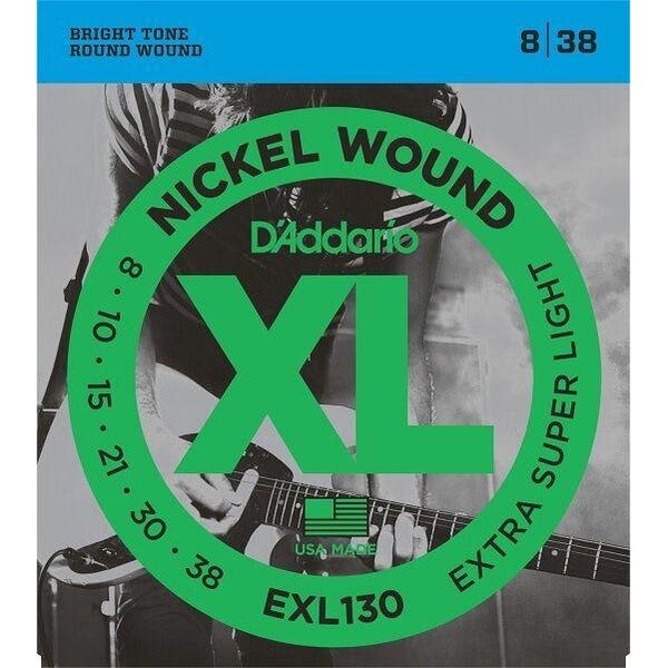 3 x D'Addario EXL130 Electric Guitar Strings 8-38.3 SEPARATE PACKETS.