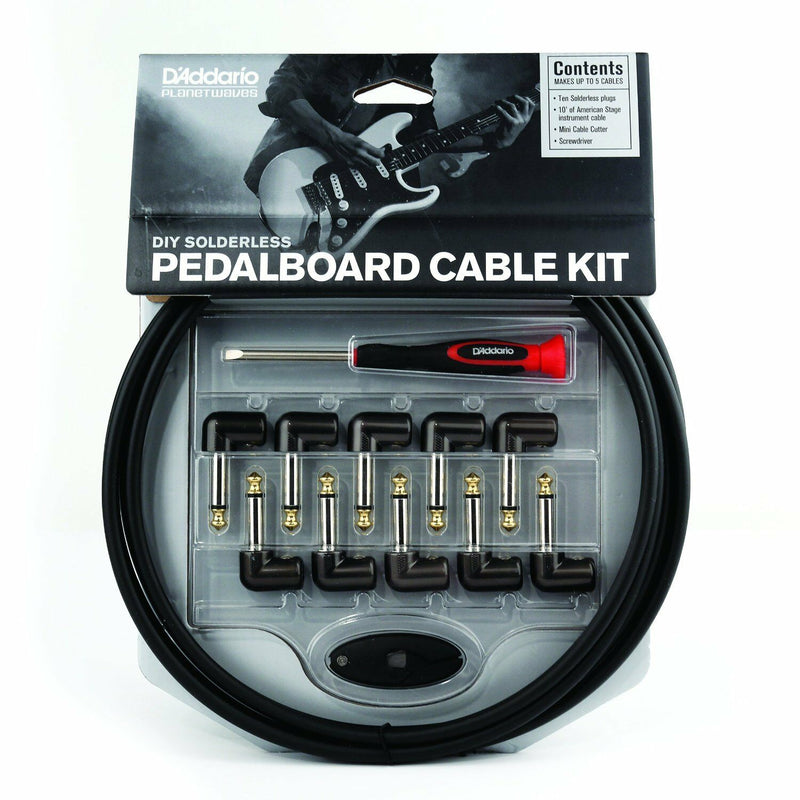 D'Addario PW-GPKIT-10 Solderless Pedal Board Custom Patch Cable Kit