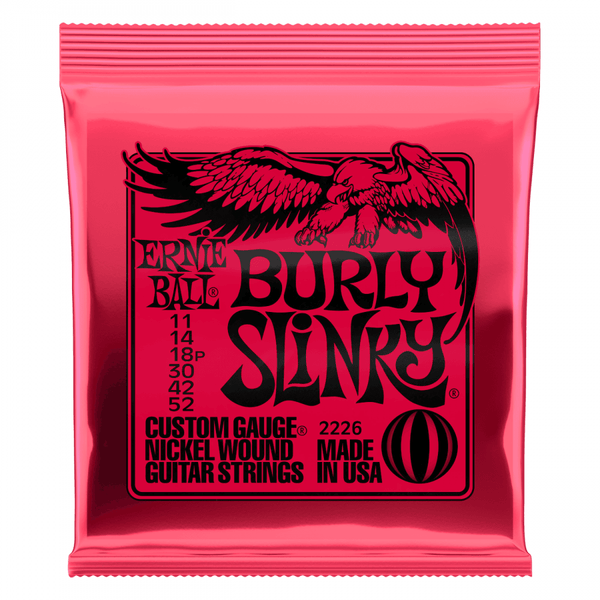 Ernie Ball Burly Slinky Electric Guitar Strings.Gauge:11 - 52w. P/N 2226