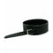 LeatherGraft FAB Softy Black Leather Guitar Strap. Front Adjustable Buckle