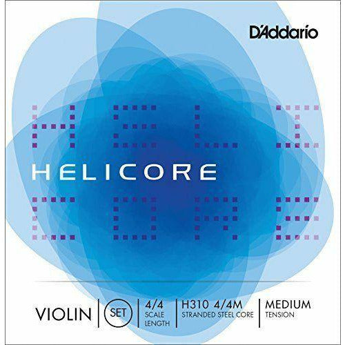D'Addario Helicore Violin String Set 4/4 Scale, Medium Tension. P/N0:-H310M 4/4