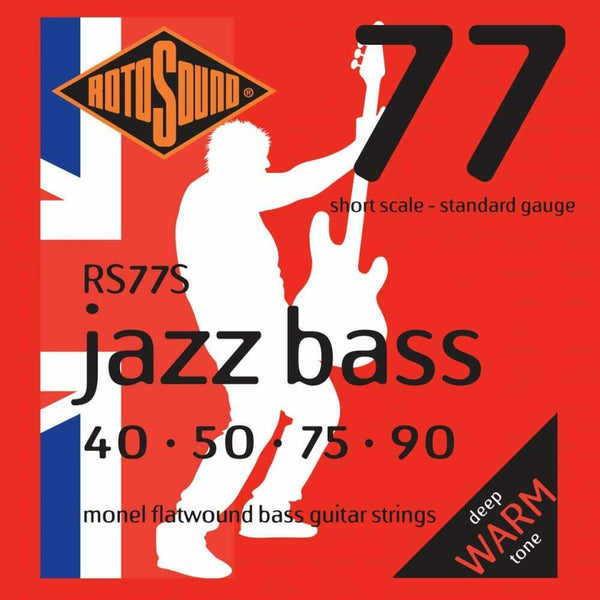 Flatwound Bass Guitar Strings Rotosound RS77S 40-90 Short scale