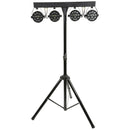 LED Party Light FX Bar With Stand. 4 x Par Cans. DMX + Remote Control + Bags QTX