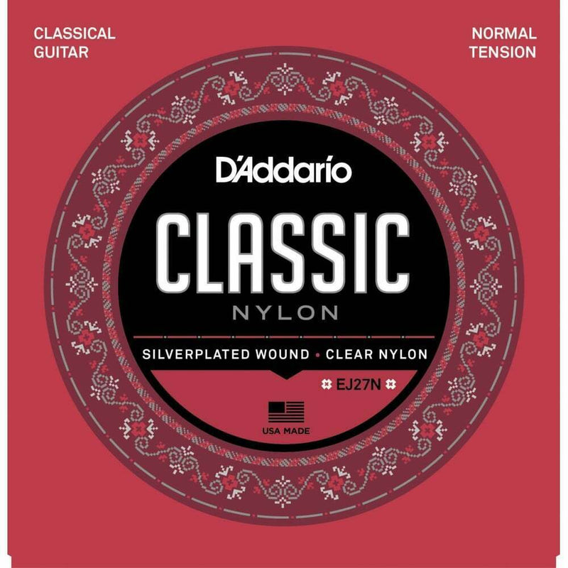 D'addario EJ27N Classical Guitar Strings, Normal Tension For Full Size Classical