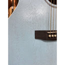 Cort Jade Series, All Mahogany Body, Electro Acoustic. Open Pore Blue Finish