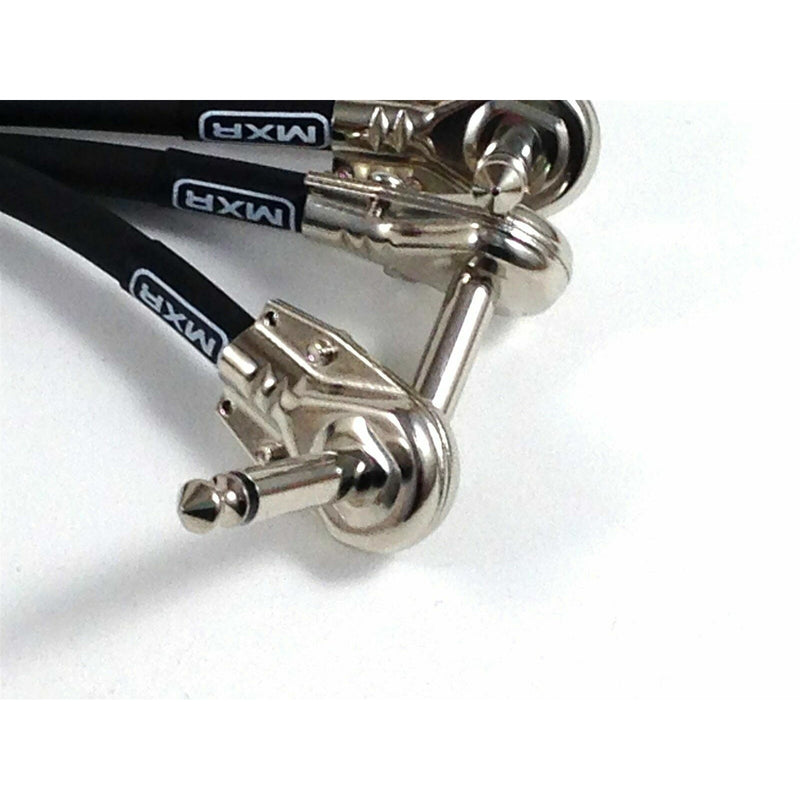 Patch Cable 3 Pack By MXR.  Right Angled, Designed For Pedal Boards - 3PDCP06