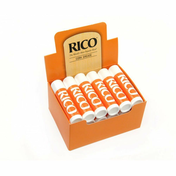 Rico Cork Grease.Box Of 12 Premium Cork Grease For Clarinet & Saxophone.RCRKGR12