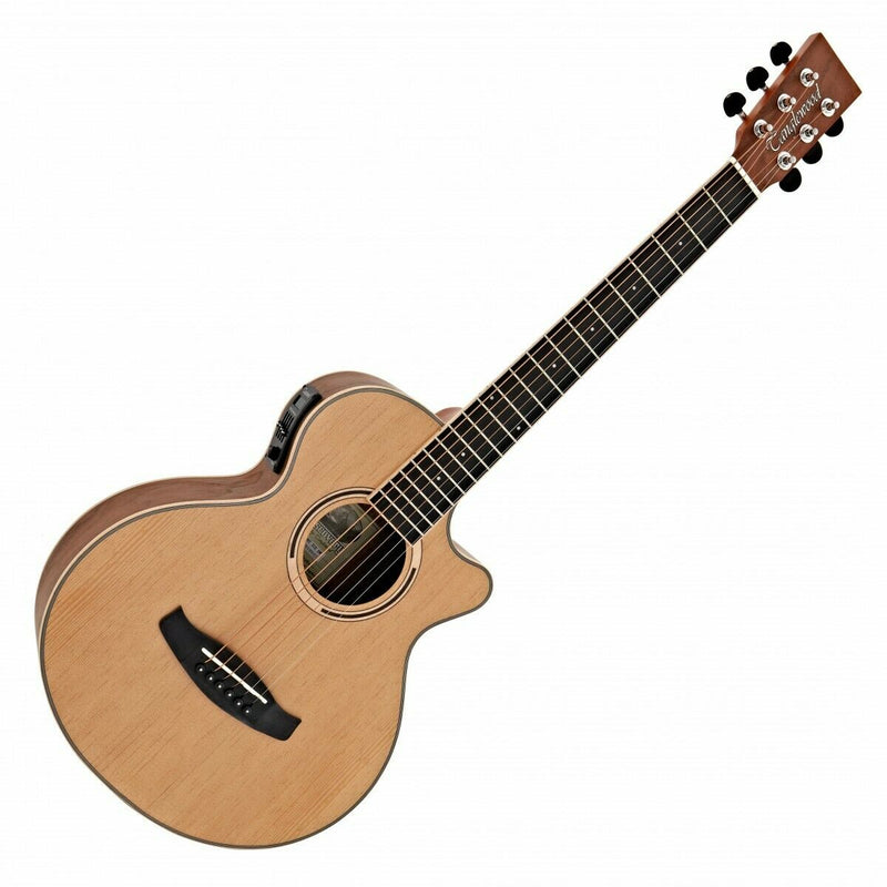 Travel Electro Acoustic By Tanglewood. 'Discovery' DBT TCE BW + Deluxe Gig Bag