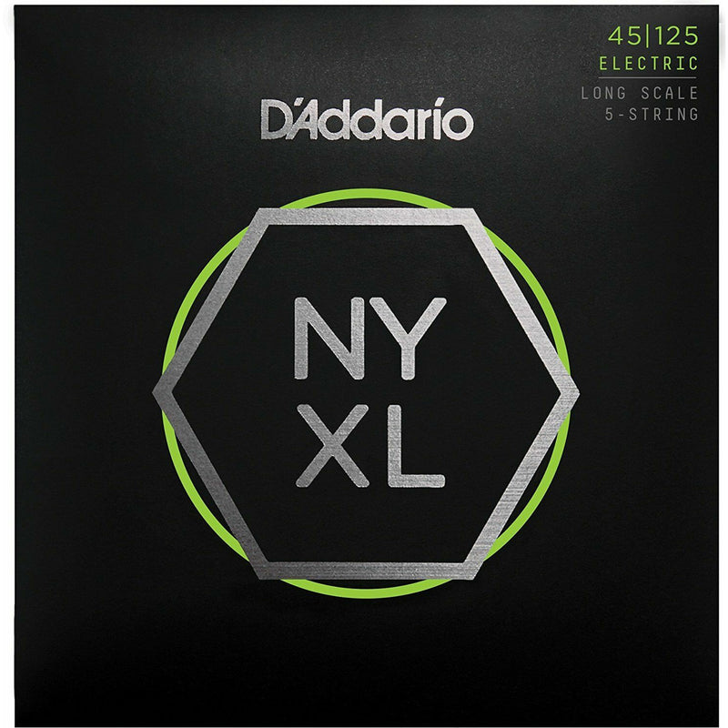 Bass Strings By D'addario NYXL45125, Set Long Scale, 5-String, 45-125