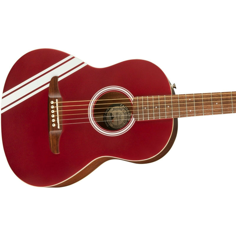 Fender Sonoran Acoustic Guitar Competition Stripe Candy Apple Red