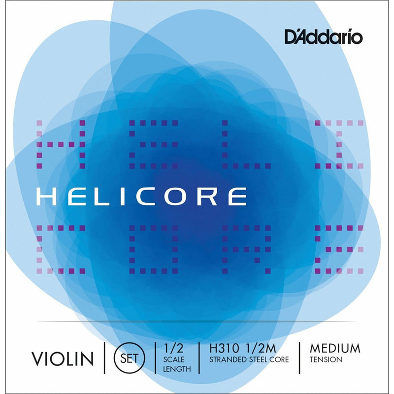 D'Addario Helicore Violin String Set 1/2 Scale,Meduim Tension. P/N0:-H310M 1/2