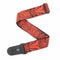 D'Addario T20W1423 2-Inch Tiki Mask Guitar Strap - Red