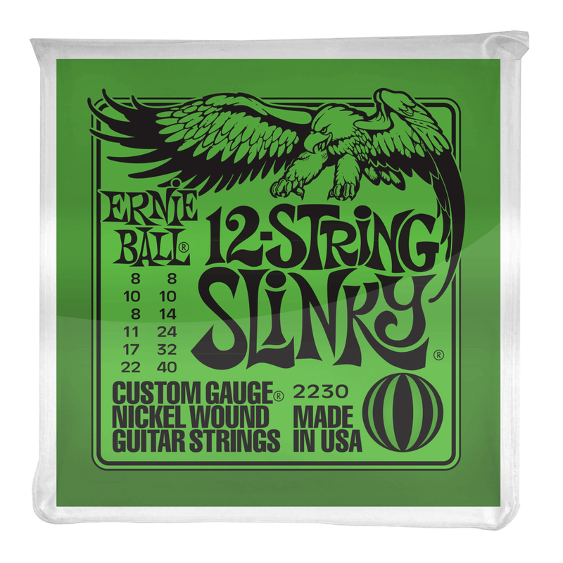 12-String Electric Guitar Strings Ernie Ball 2230 Nickel Wound  8-40