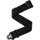 D'Addario Auto-Lock Guitar Strap, Black Padded Stripes 50BAL01