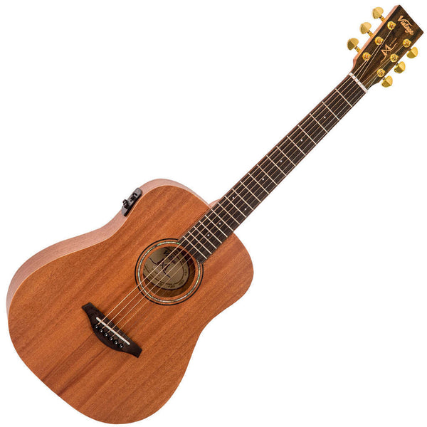 Vintage Mahogany Series 'Travel' Electro- Acoustic Guitar ~ Satin Mahogany