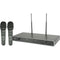 Chord NU2-H Dual UHF Wireless Handheld Microphone System, 608.050 + 606.175MHz