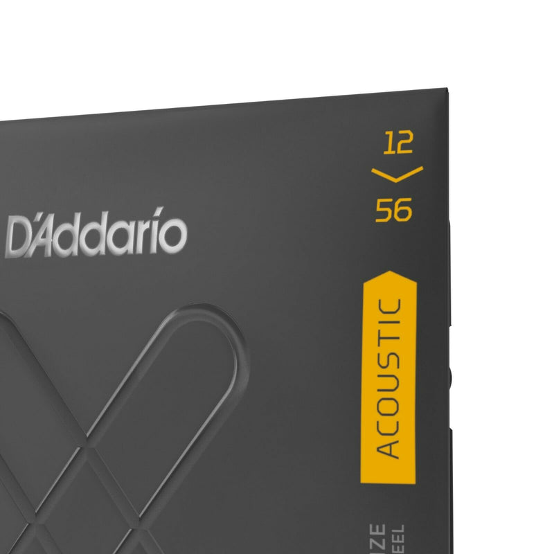 D'Addario XTABR1256 Acoustic Strings, 80/20 Bronze Light Top Medium Bottom 12-56
