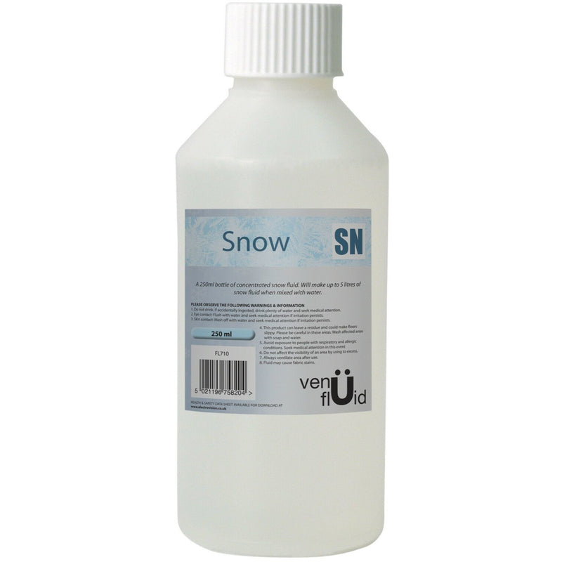 Venu Snow Fluid 250ML Concentrated,1 Bottle Makes up to 5 litres