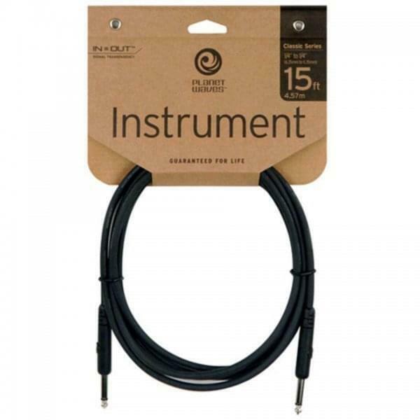 D'Addario PW-CGT-15 Classic Series Instrument Cable, 15 feet.Straight/Straight